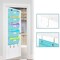Hanging Wall Mounted Storage Holder Pocket Chart for Magazine, Notebooks, Planners, Mails, 5 Extra Large Pockets(Blue withLantern Pattern)